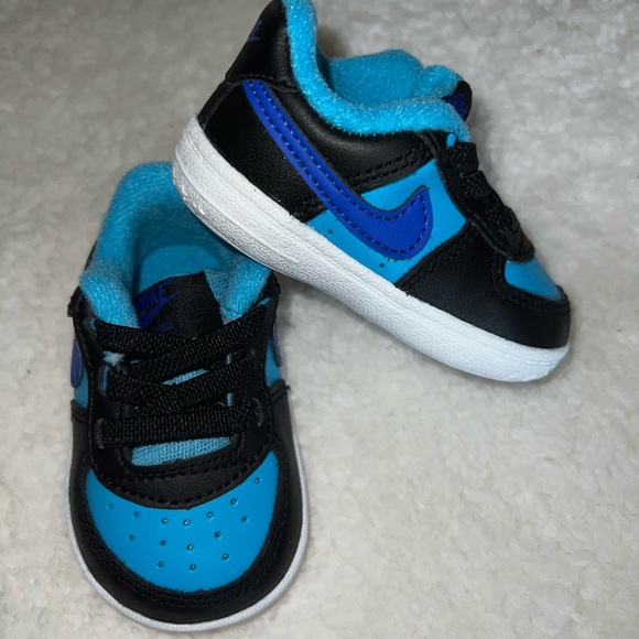 Nike Force 1 Baby Crib Booties Size 2C New in Box Racer Blue - Picture 5 of 8
